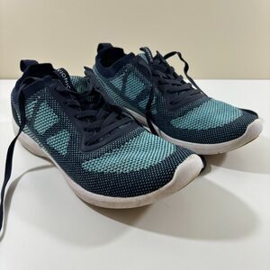 Vionic Lenora Sneakers Womens 7.5 Navy Comfort Walking Shoes Orthotic Support